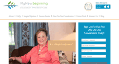 Desktop Screenshot of mynewbeginning.com