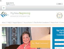 Tablet Screenshot of mynewbeginning.com